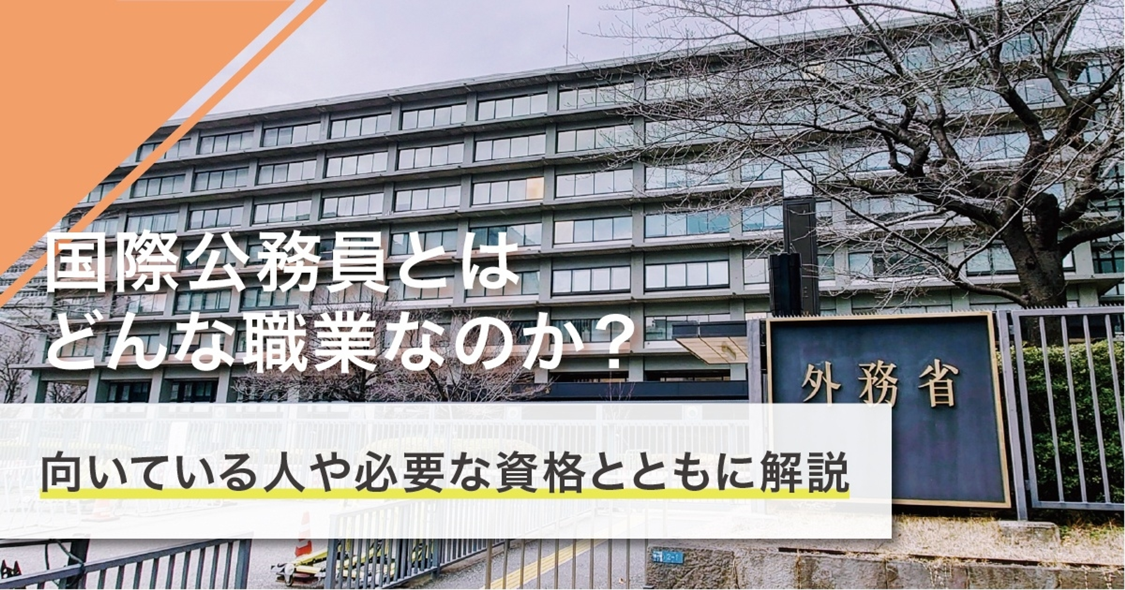 国際公務員になるには？なり方・必要な資格・仕事内容を解説
