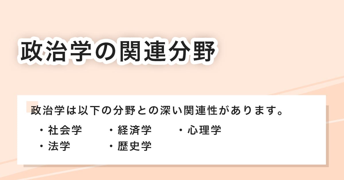 政治学の関連分野