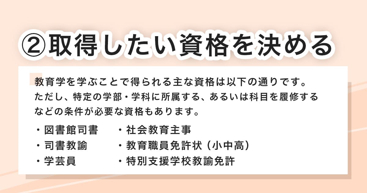 取得したい資格