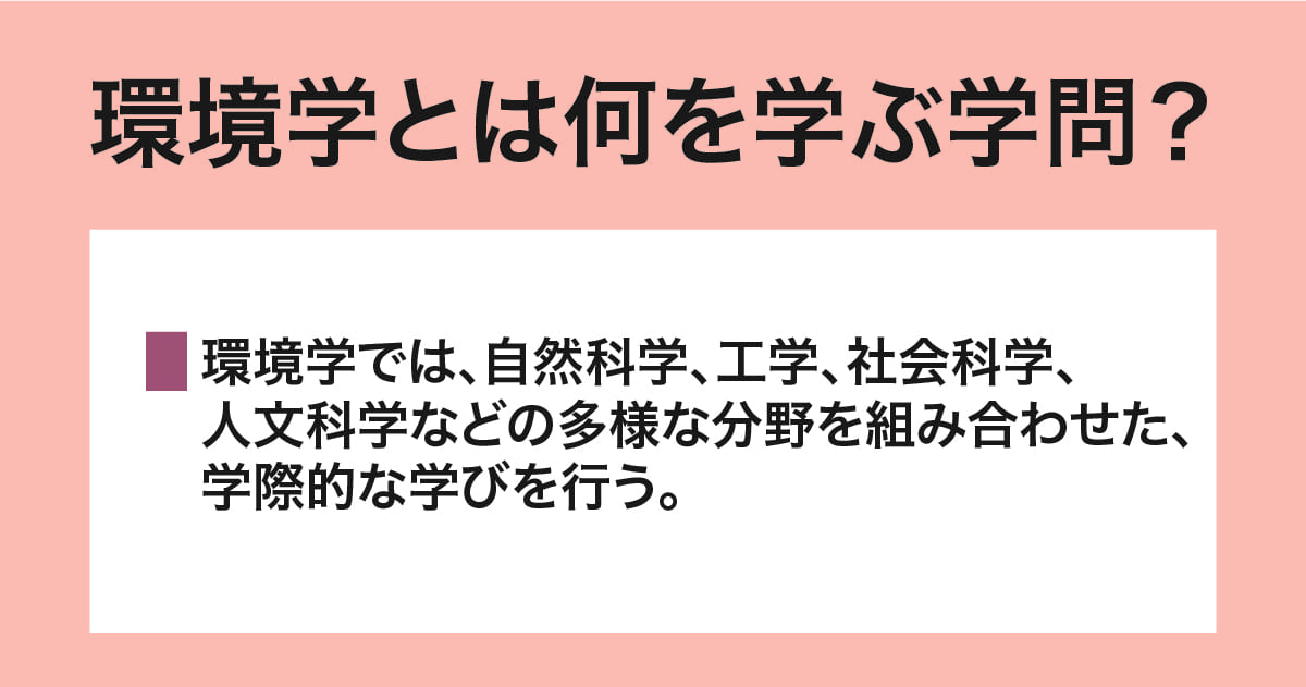 環境学は何を学ぶ