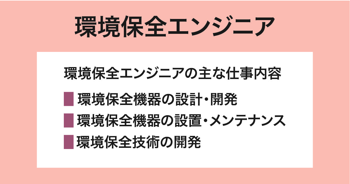 環境保全エンジニア