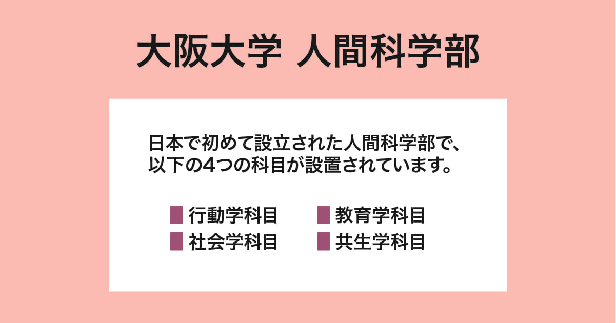 大阪大学 人間科学部