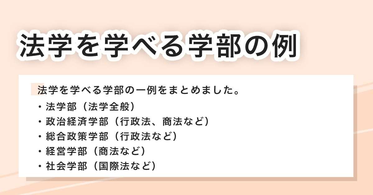 学部の例