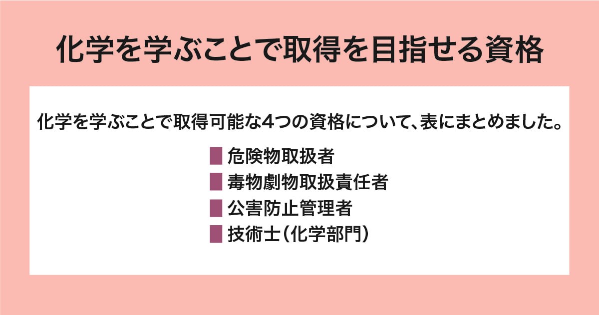 取得を目指せる資格