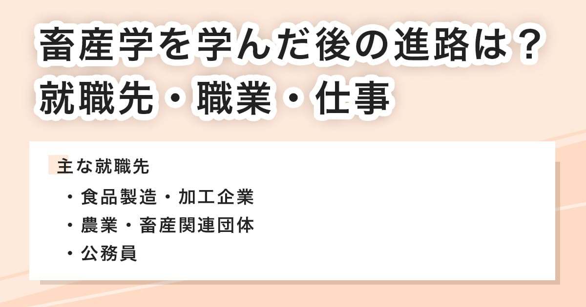 学んだ後の進路