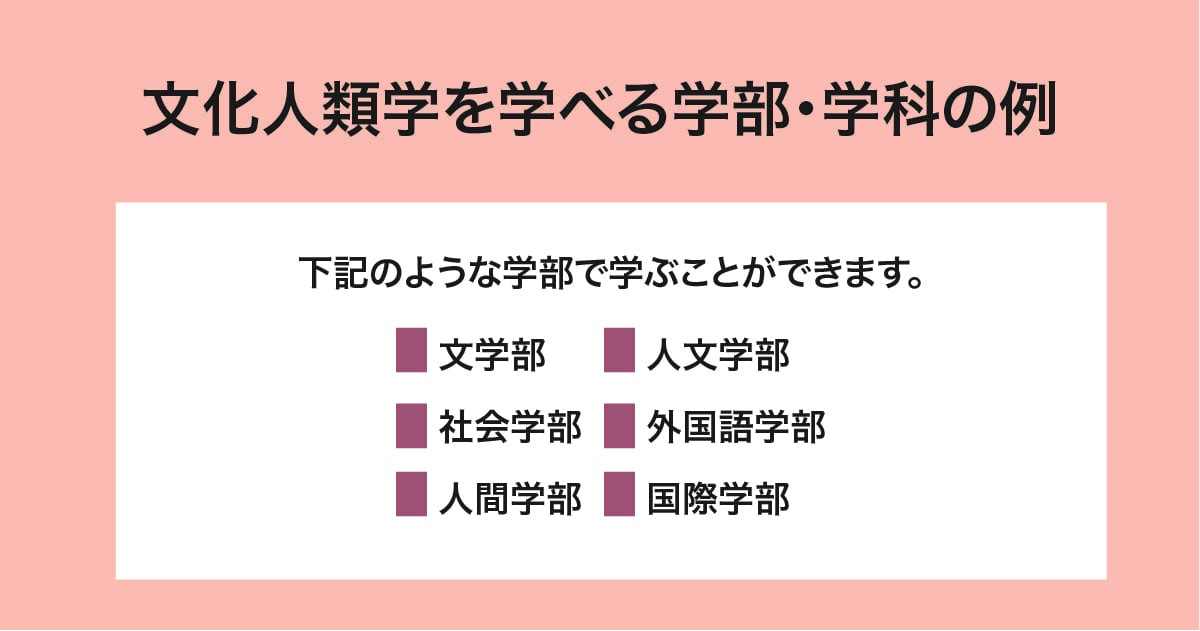 学部・学科の例