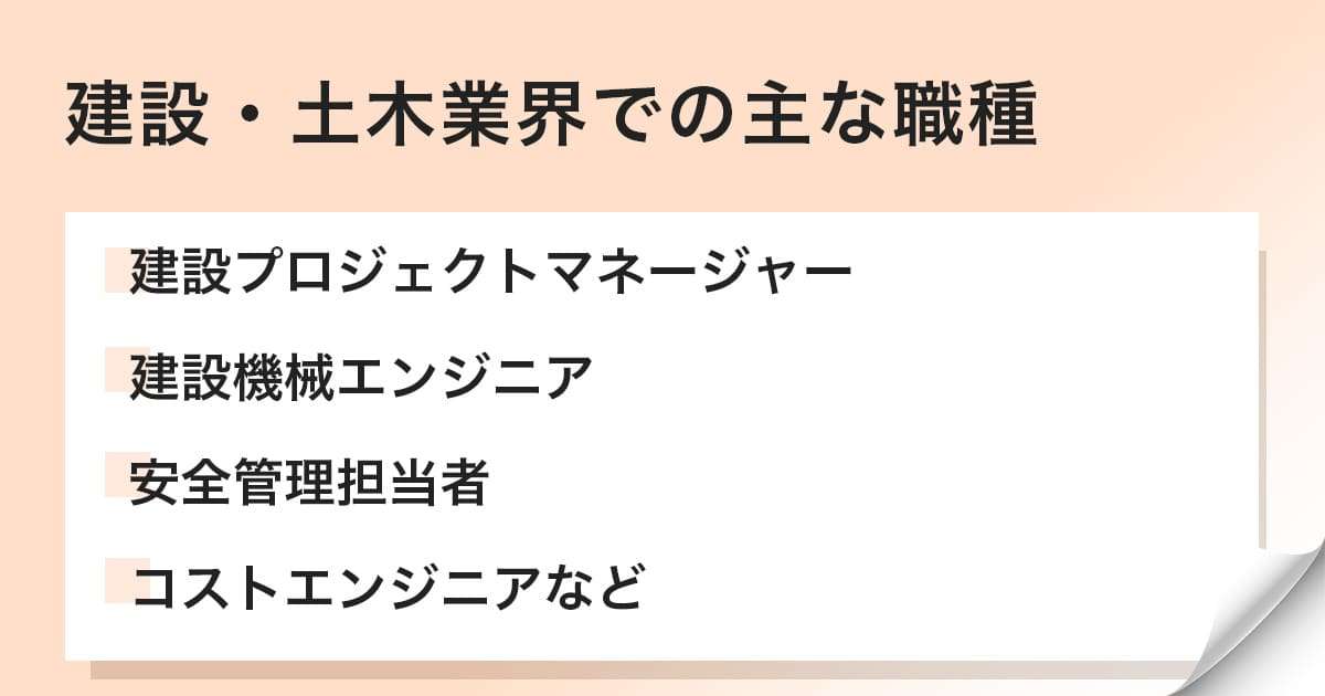 建設・土木業界