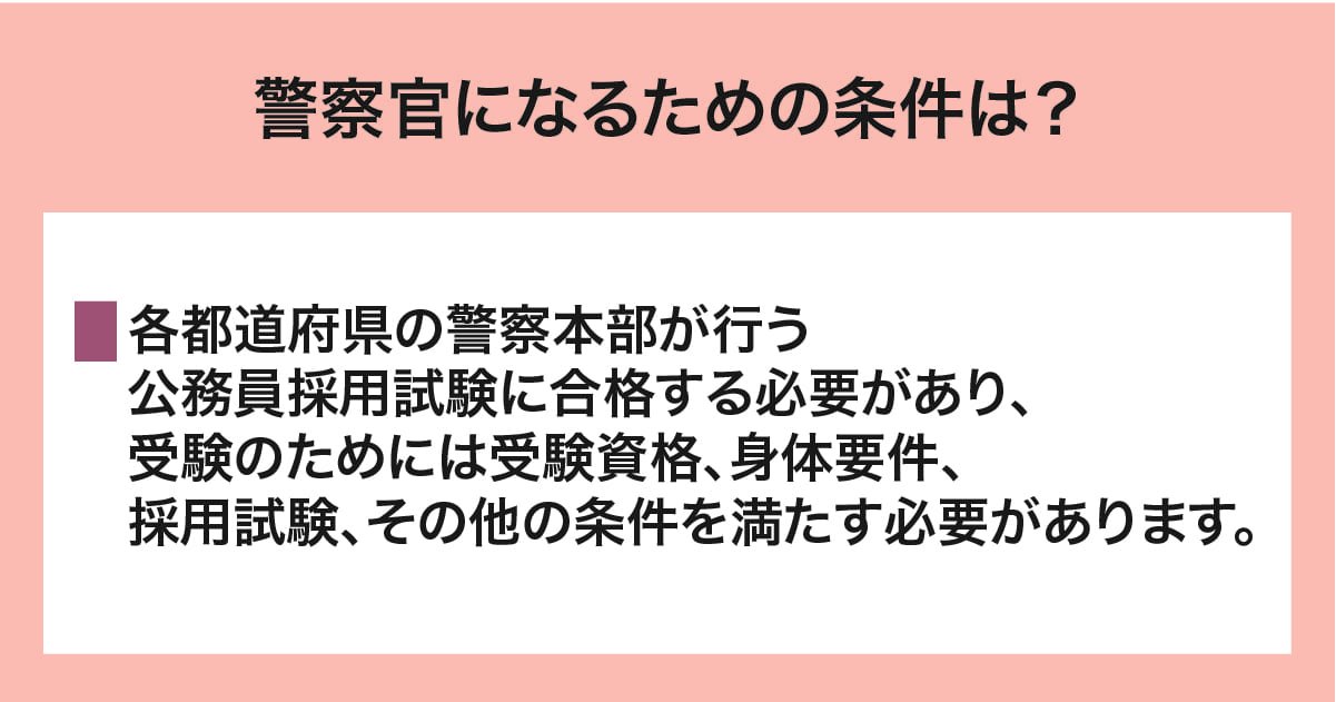 警察官の条件