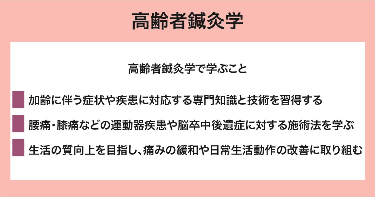 高齢者鍼灸学