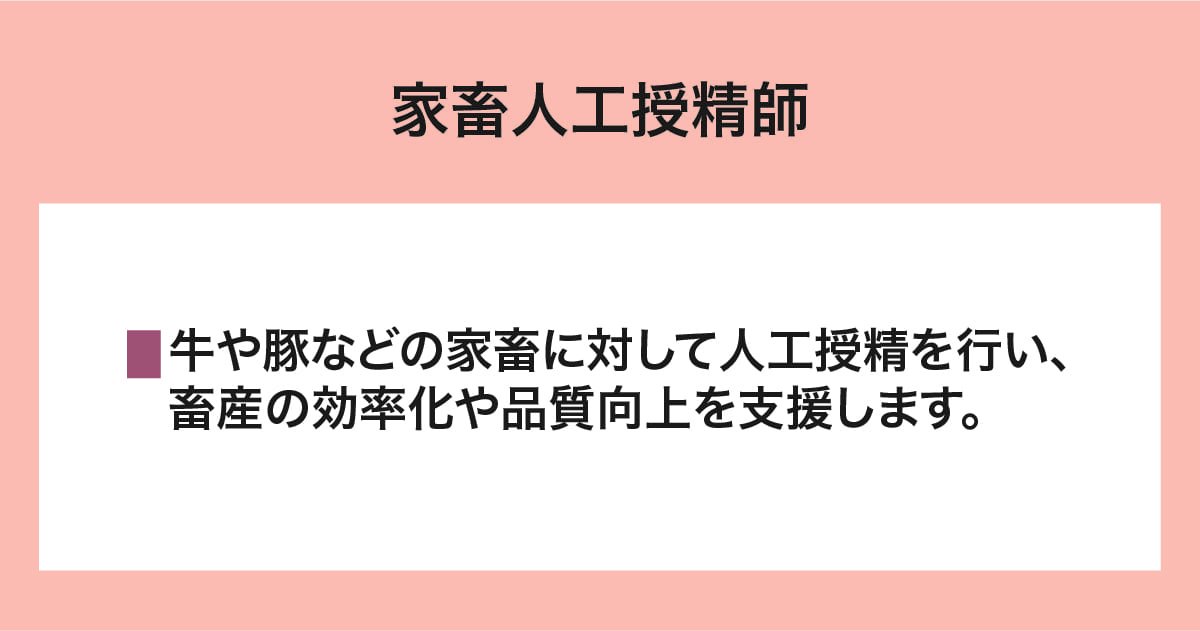 家畜人工授精師