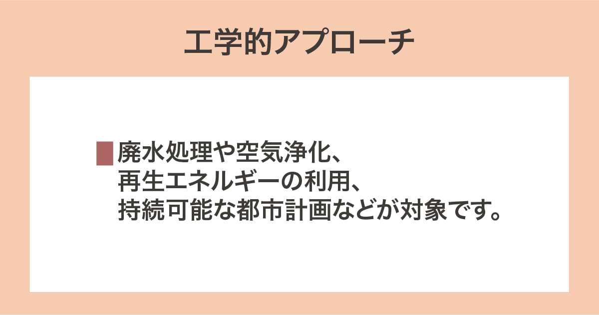 工学的アプローチ