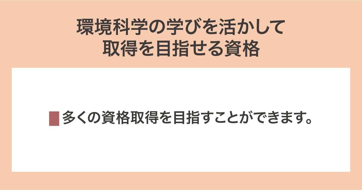 取得を目指せる資格