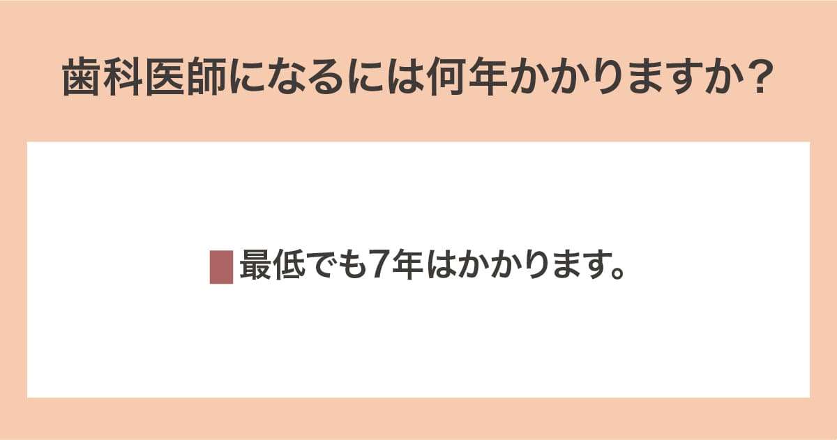 歯科医師になるには