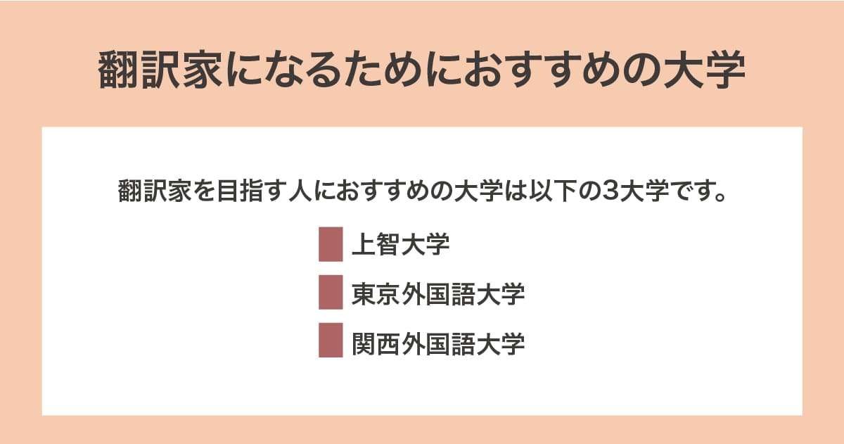 おすすめの大学
