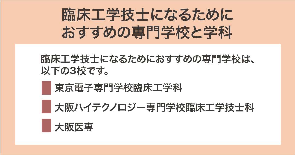 おすすめの専門学校と学科