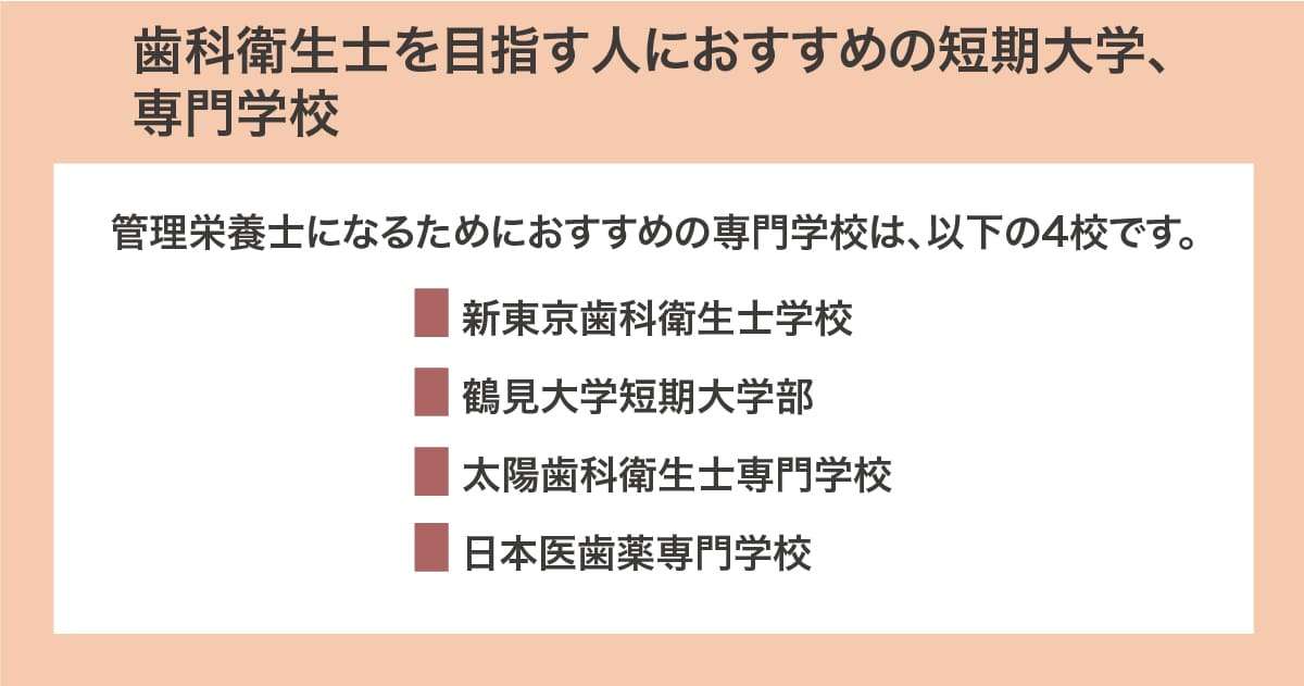 おすすめの短期大学・専門学校