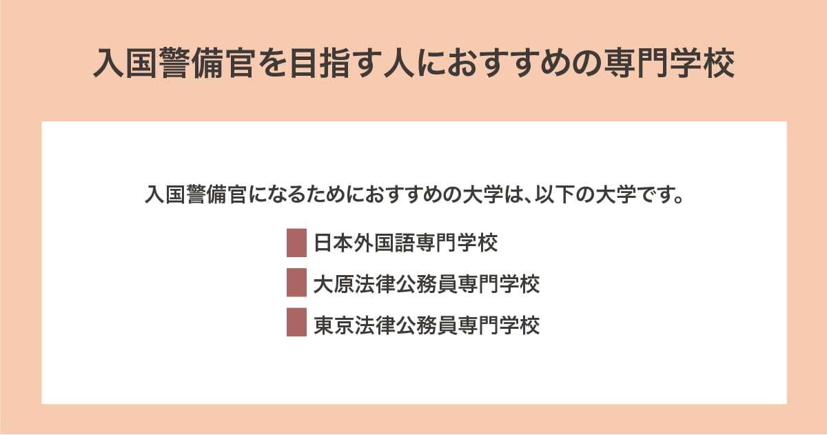 おすすめの専門学校