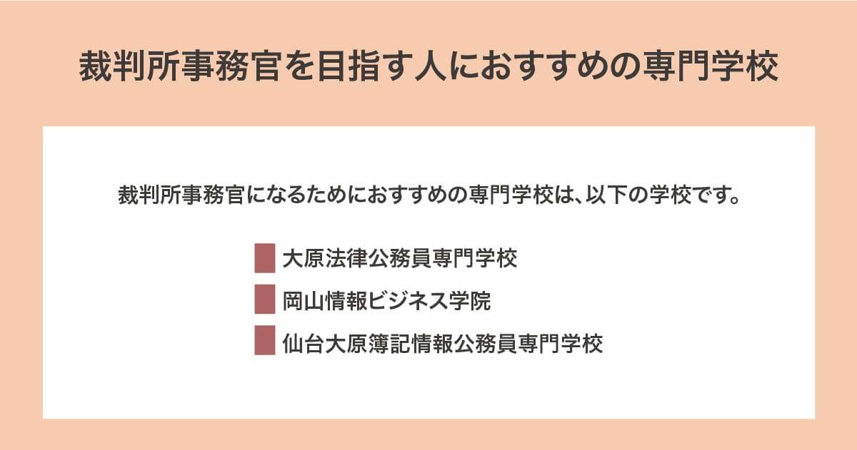 おすすめの専門学校