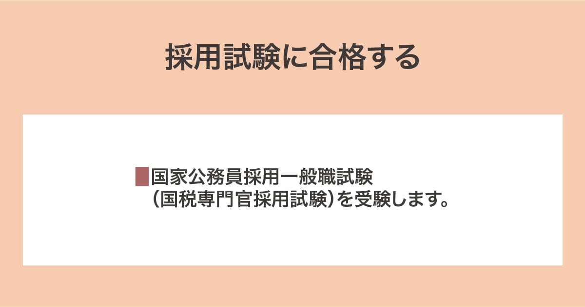 採用試験に合格する
