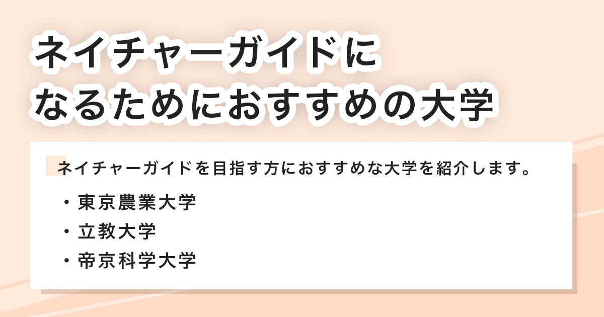 おすすめの大学