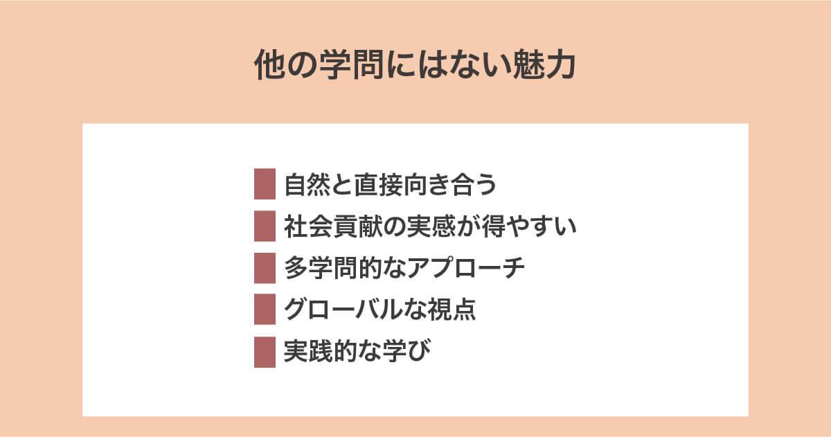農学特有の魅力