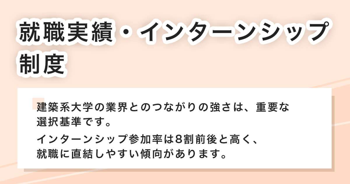 就職実績・インターンシップ制度