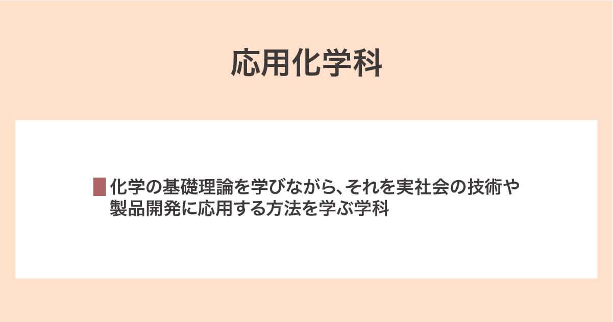 応用化学科