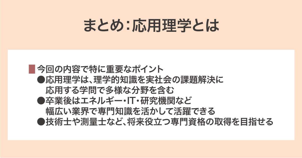 応用理学の概要