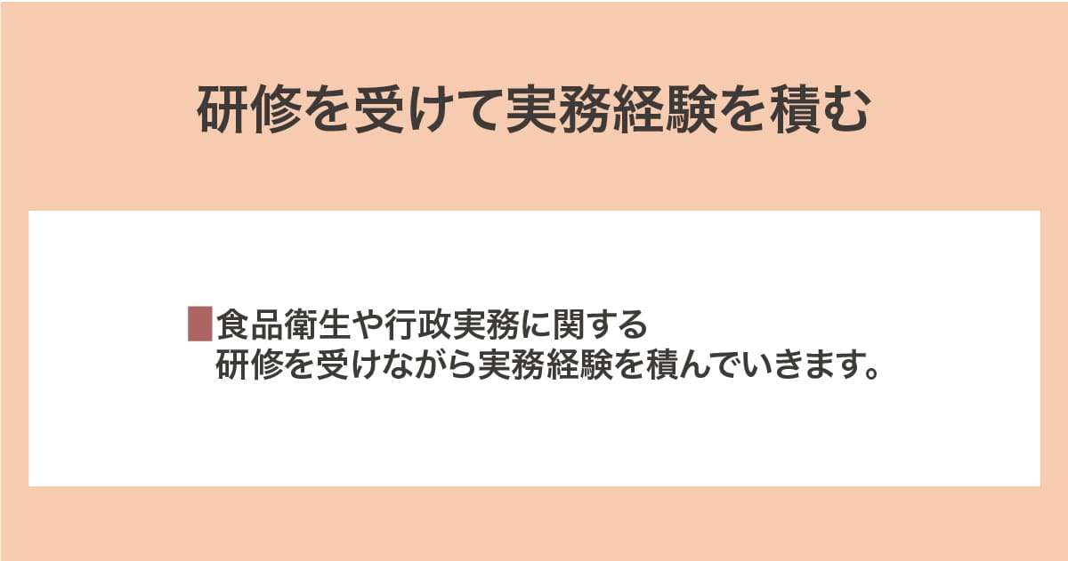 実務経験を積む