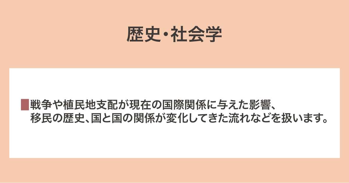 歴史・社会学