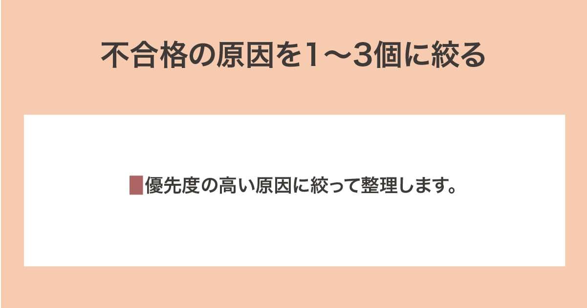 1〜3個に絞る